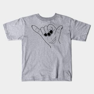 Carefree Hand Gesture Kids T-Shirt